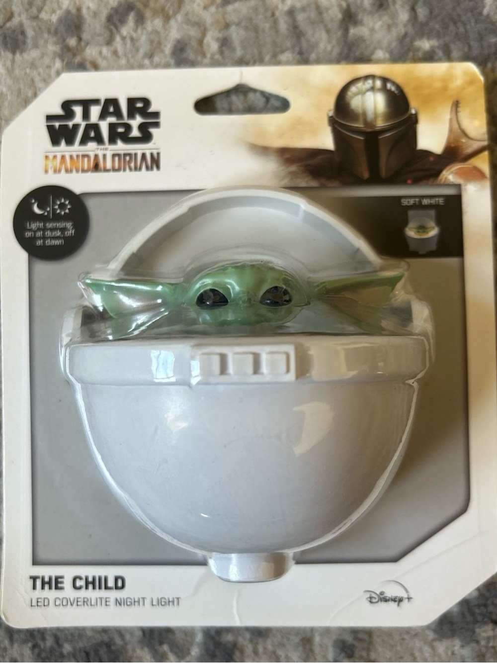Star Wars Mandalorian The Child Plug In LED night light Auto On Off